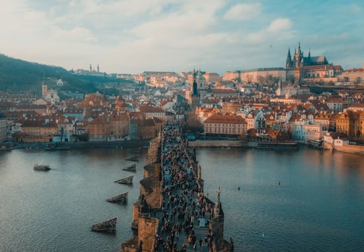 Charles Bridge and the Vltava in Prague