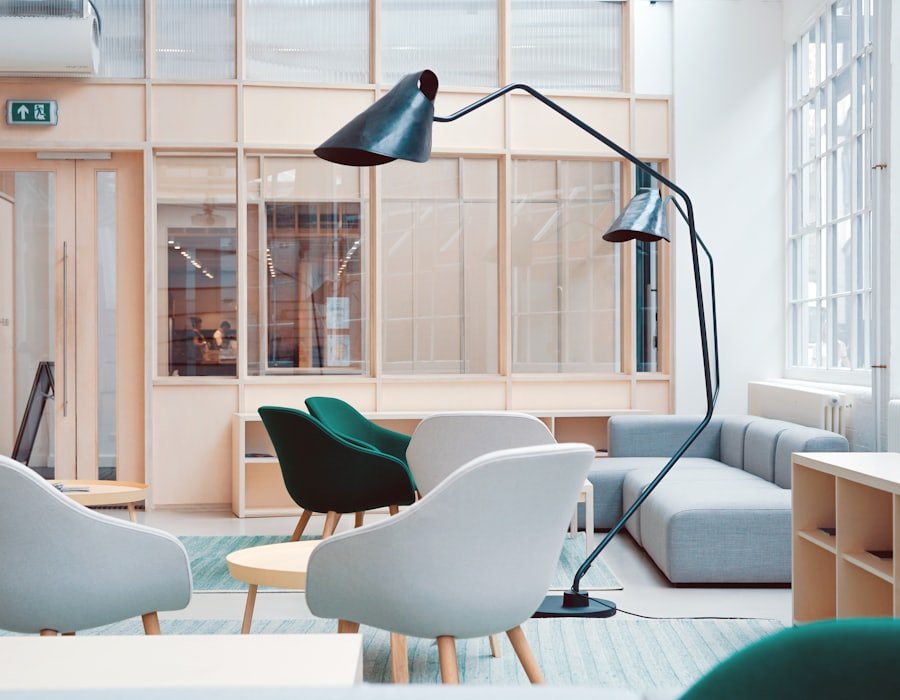 Quiet lounge interior