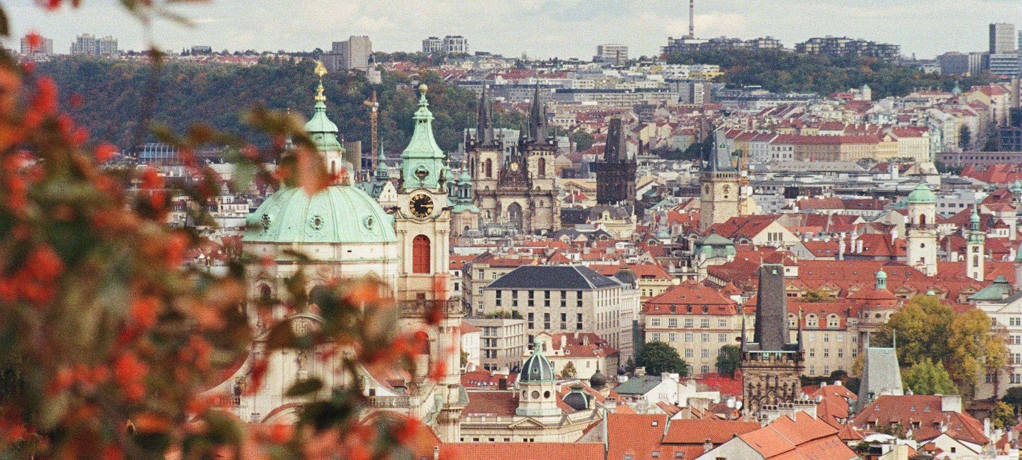 Prague seen from Petřín hill